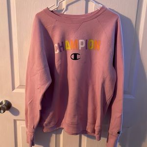 Pink Champion hoodie. Size XL